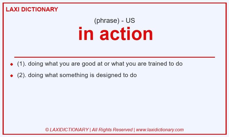 Definition in action in American English
