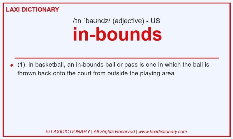 Definition in-bounds in American English