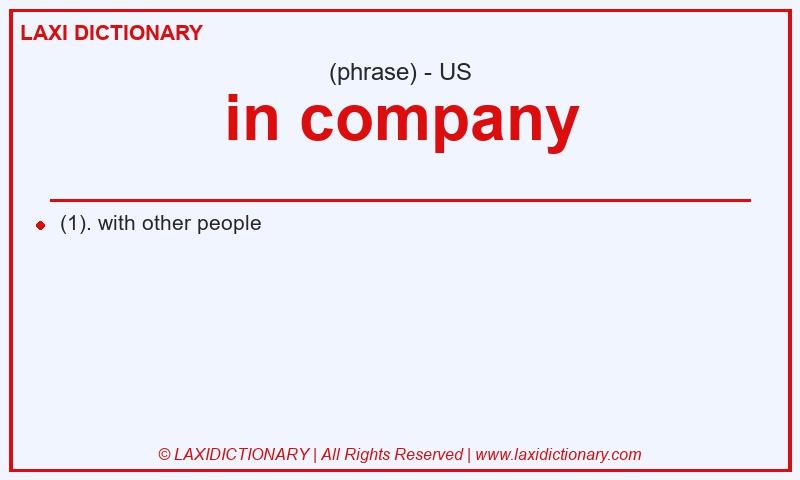 Definition in company in American English