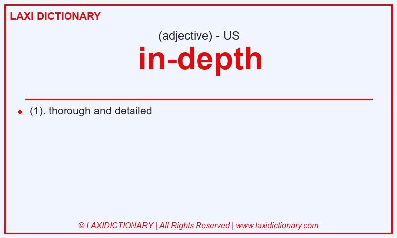 Definition in-depth in American English