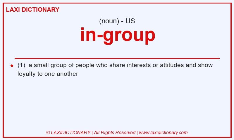 Definition in-group in American English