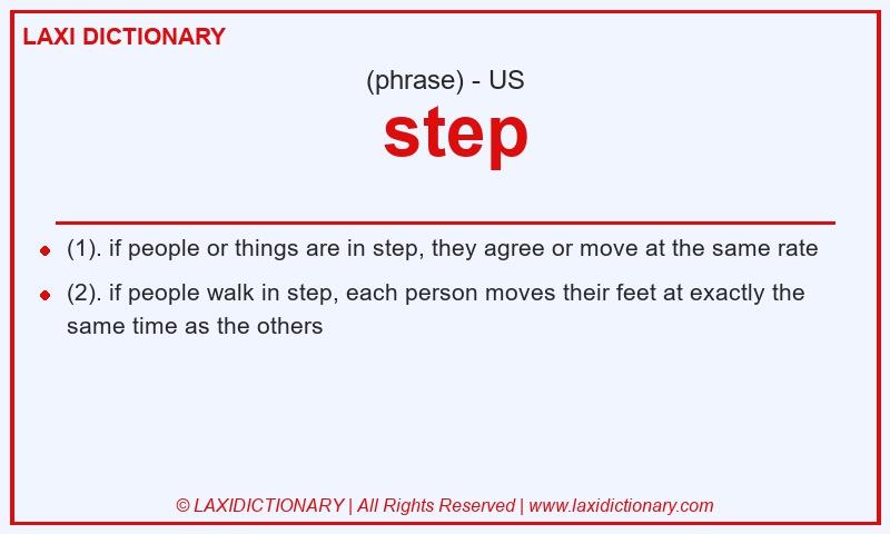 Definition step in American English