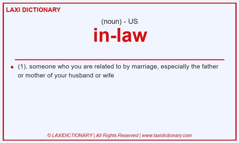 Definition in-law in American English