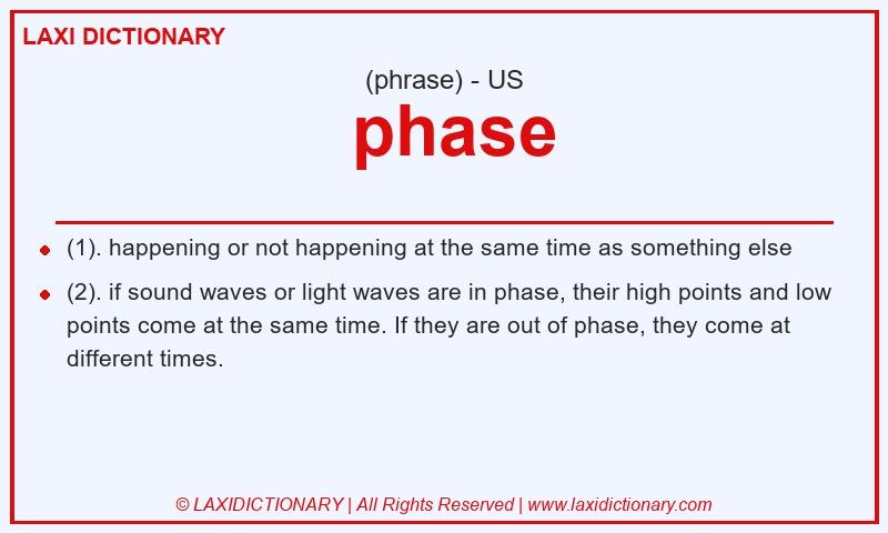Definition  phase in American English