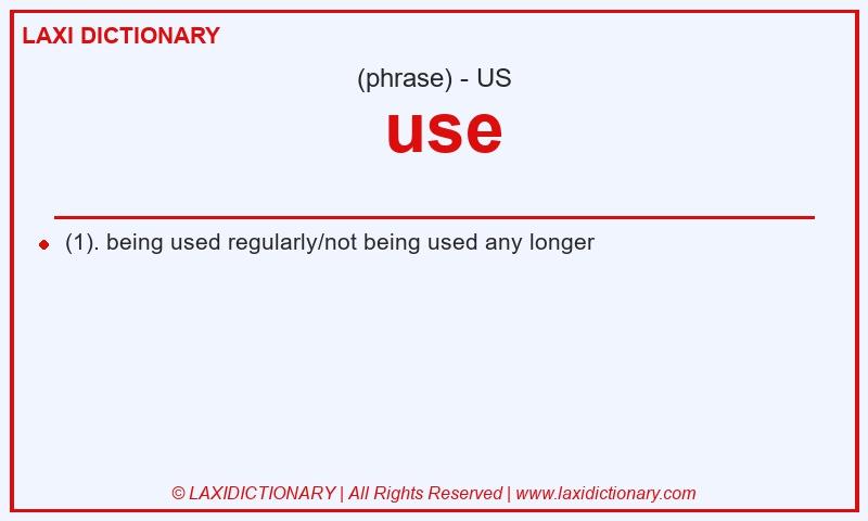 Definition use in American English