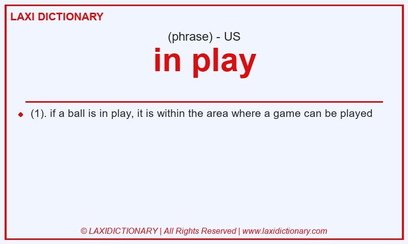 Definition in play in American English