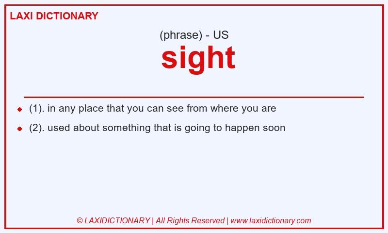Definition  sight in American English