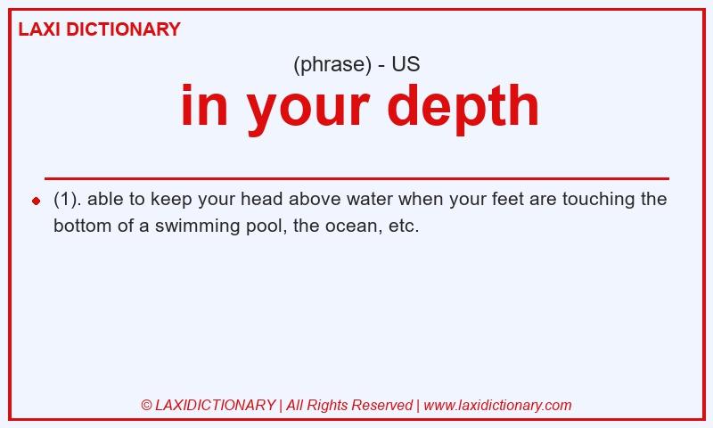 Definition in your depth in American English