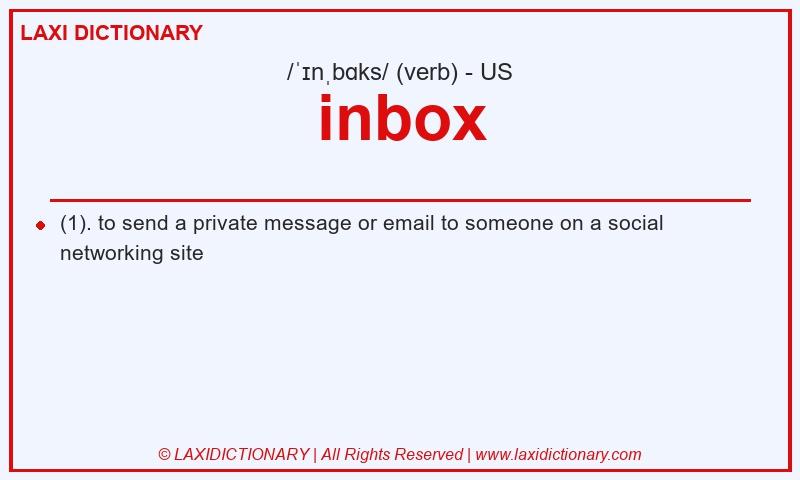 Definition inbox in American English