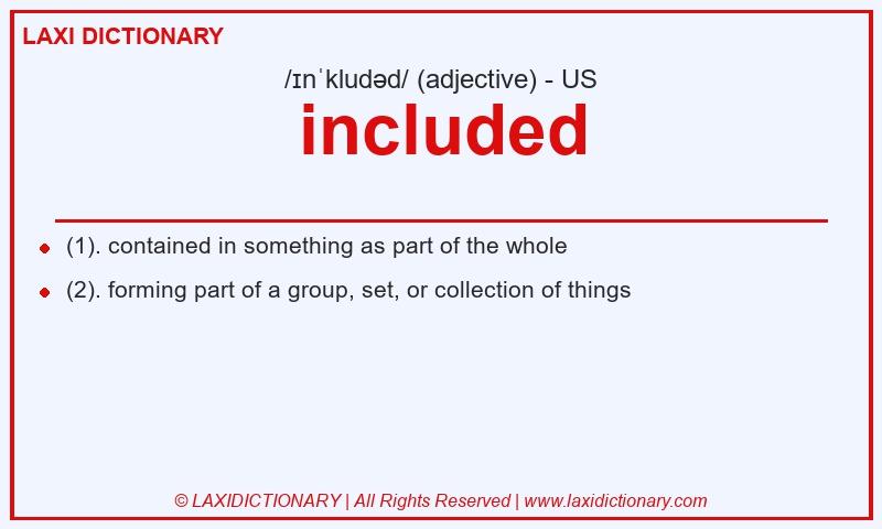 Definition included in American English
