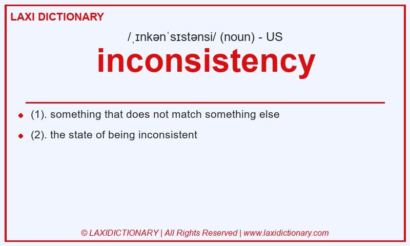 Definition inconsistency in American English