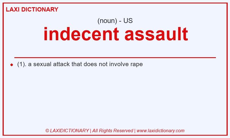 Definition indecent assault in American English