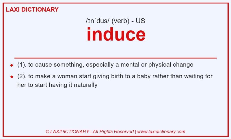 Definition induce in American English