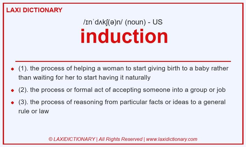 Definition induction in American English