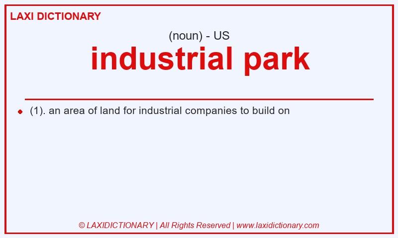 Definition industrial park in American English