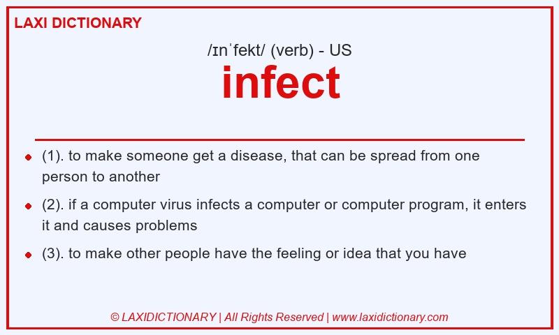 Definition infect in American English