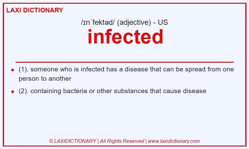 Definition infected in American English