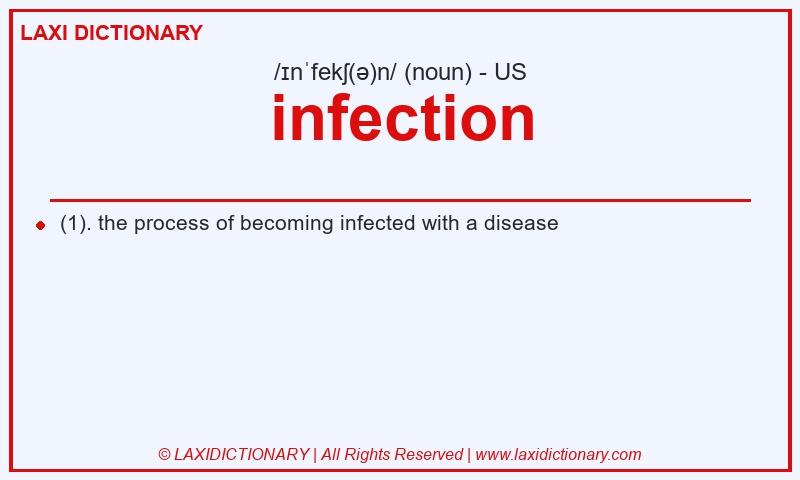 Definition infection in American English