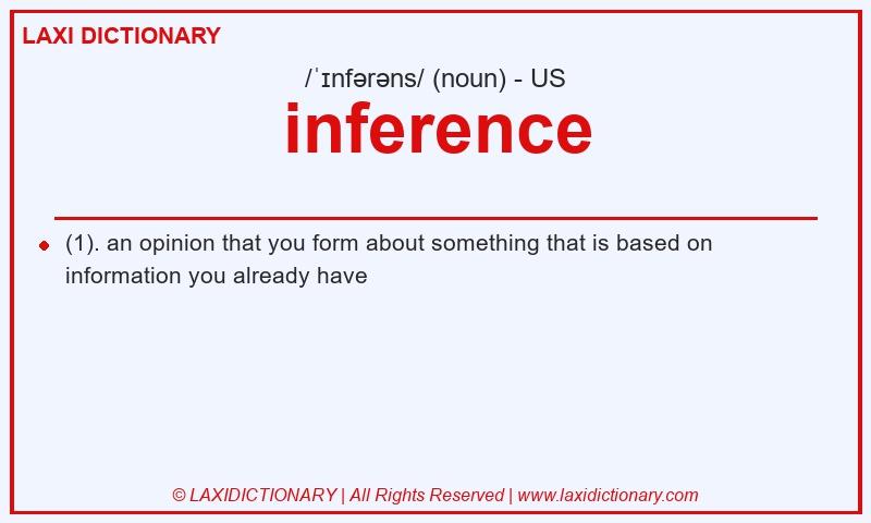 Definition inference in American English