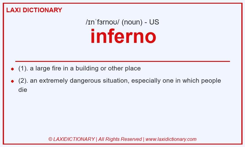 Definition inferno in American English