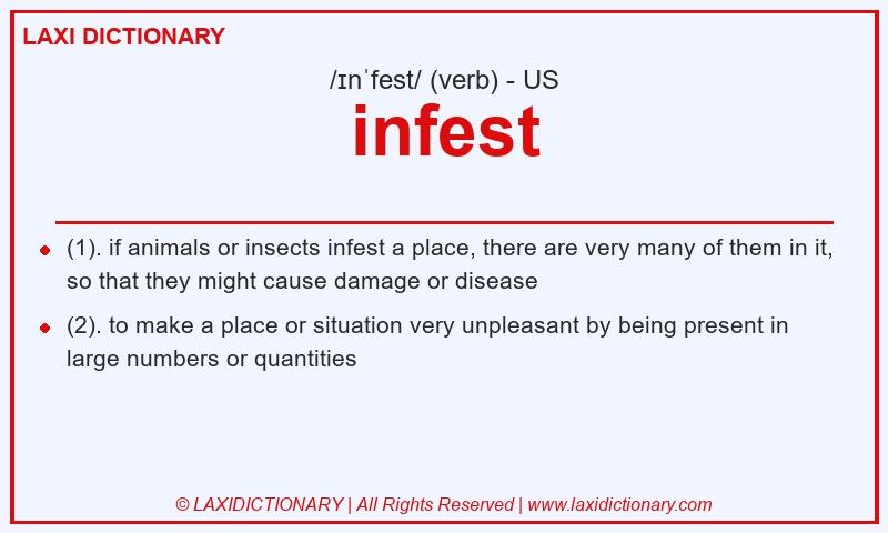 Definition infest in American English