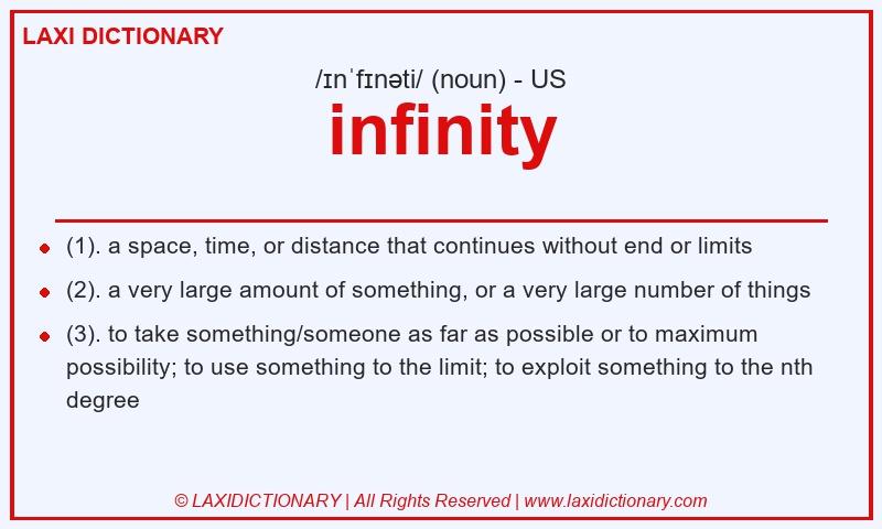 Definition infinity in American English