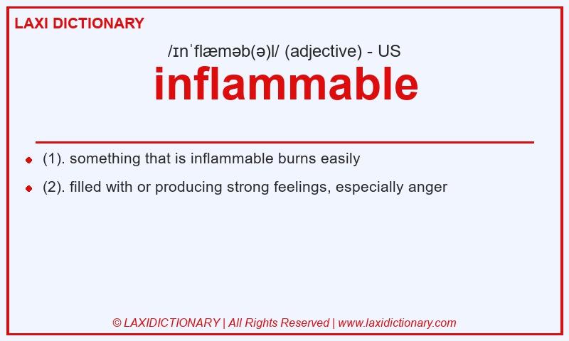 Definition inflammable in American English