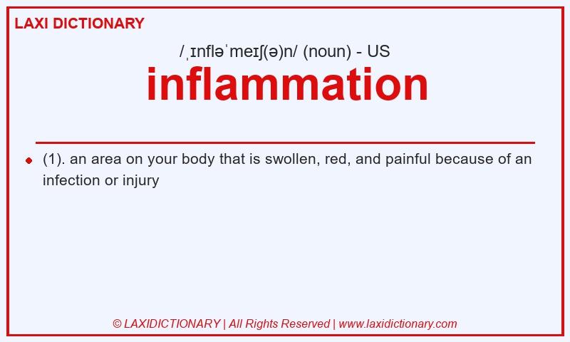 Definition inflammation in American English