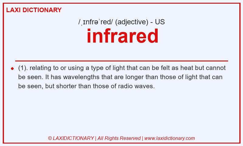 Definition infrared in American English
