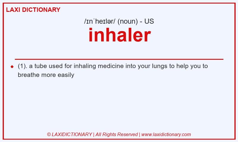 Definition inhaler in American English