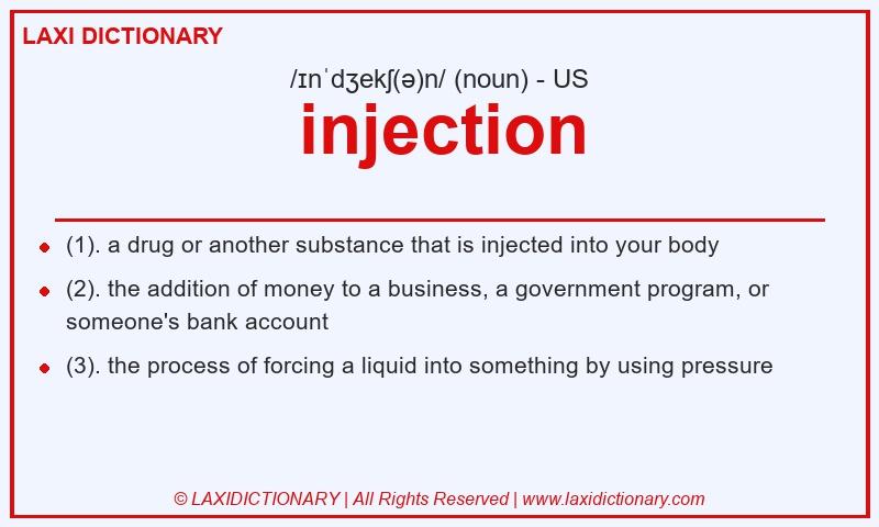 Definition injection in American English