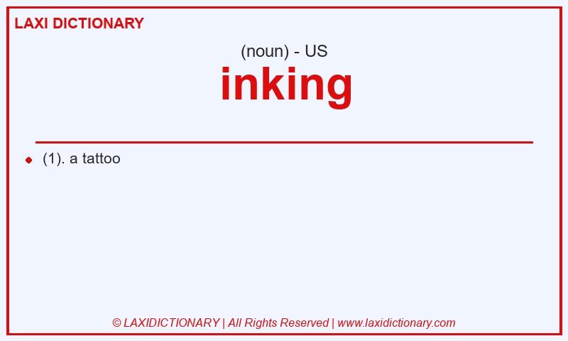 Definition inking in American English