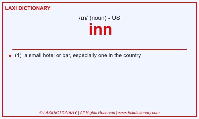 Definition inn in American English