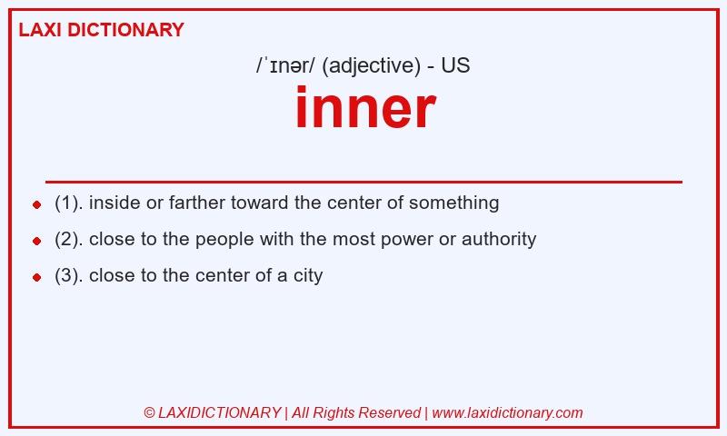Definition inner in American English