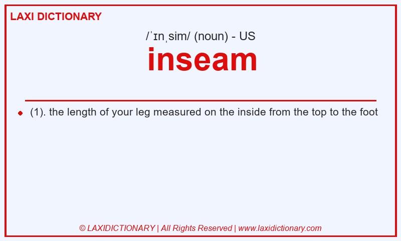 Definition inseam in American English