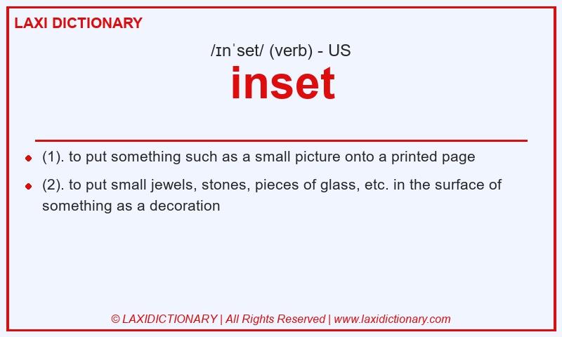 Definition inset in American English