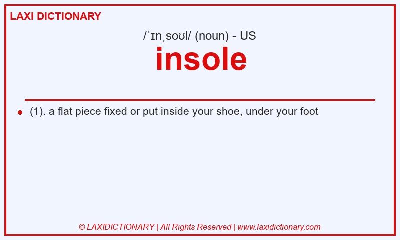 Definition insole in American English