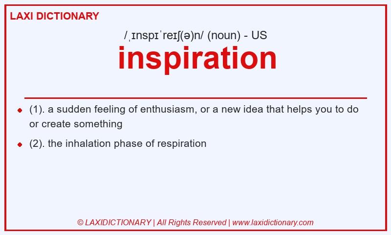 Definition inspiration in American English