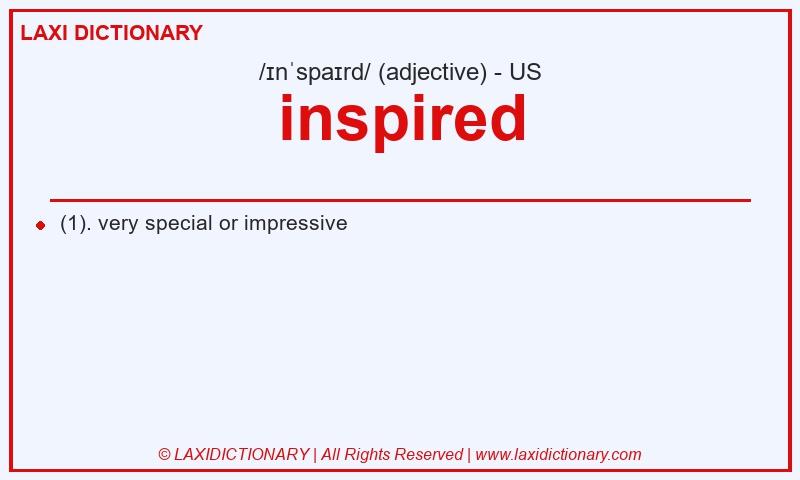 Definition inspired in American English