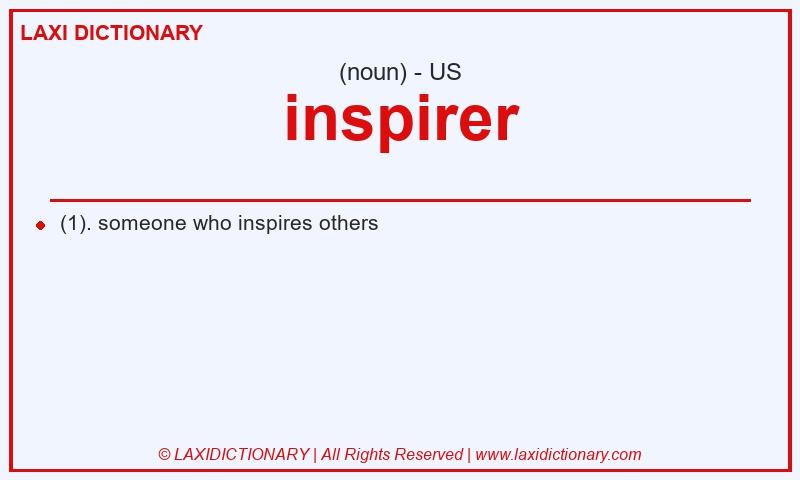 Definition inspirer in American English