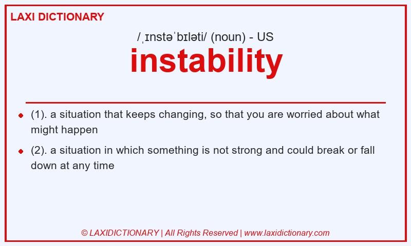 Definition instability in American English