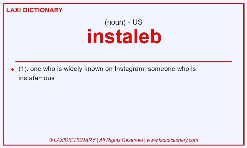 Definition instaleb in American English