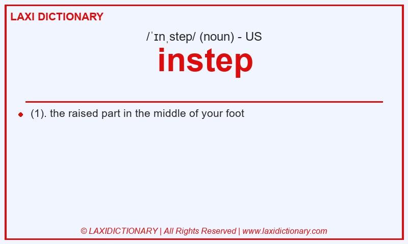 Definition instep in American English