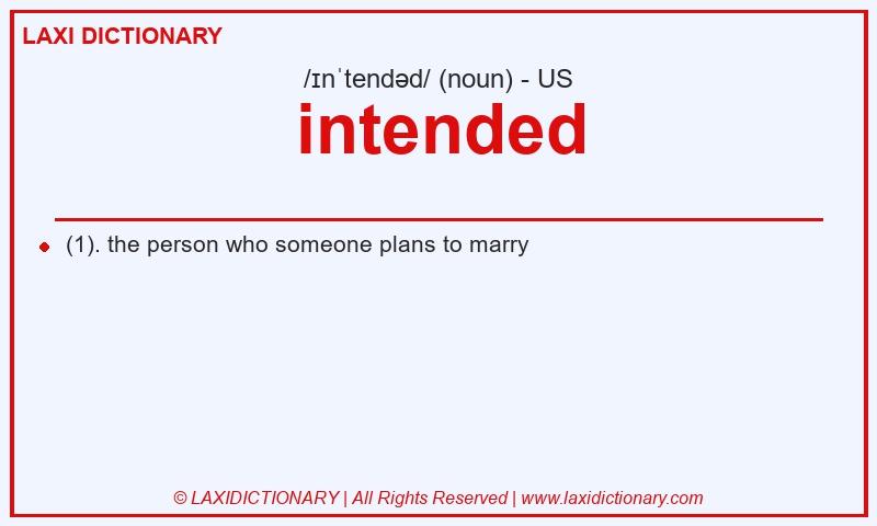 Definition intended in American English