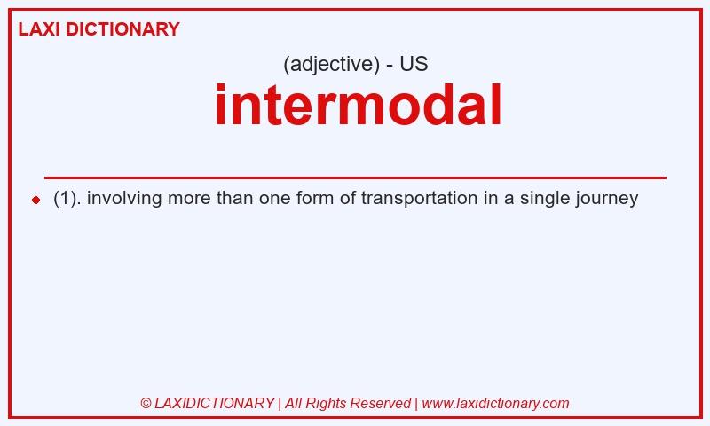 Definition intermodal in American English