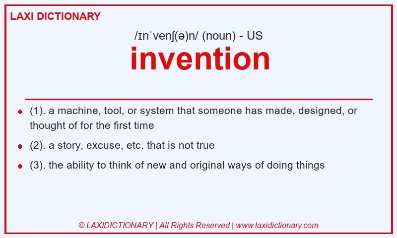 Definition invention in American English