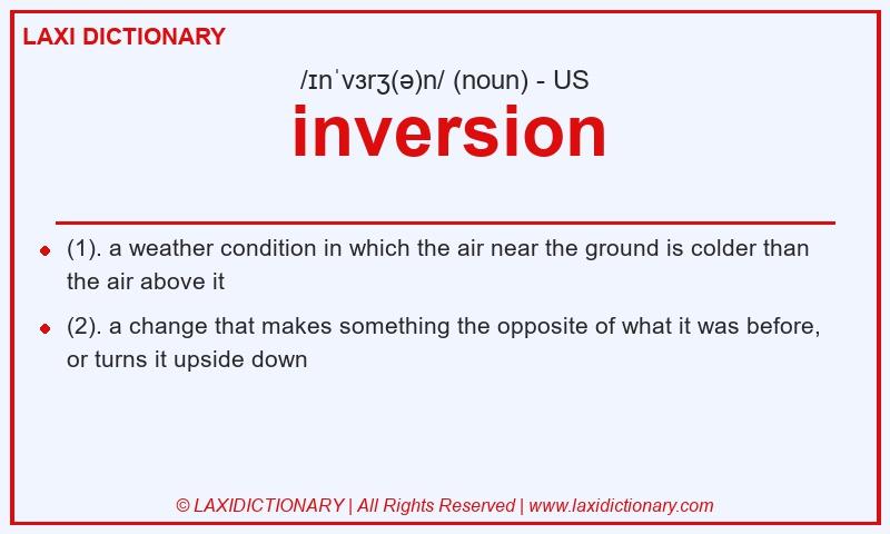 Definition inversion in American English