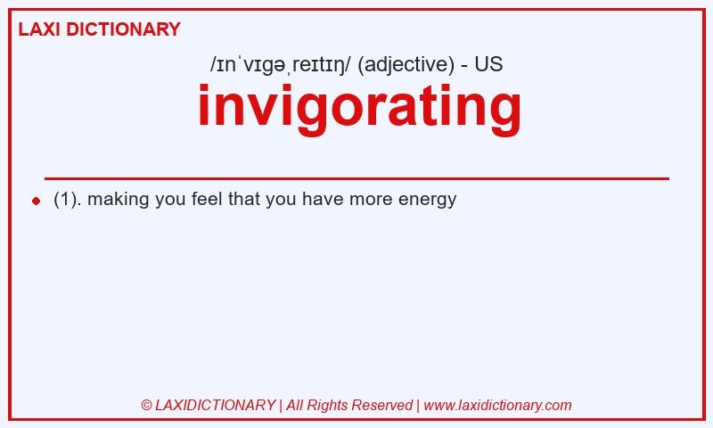 Definition invigorating in American English