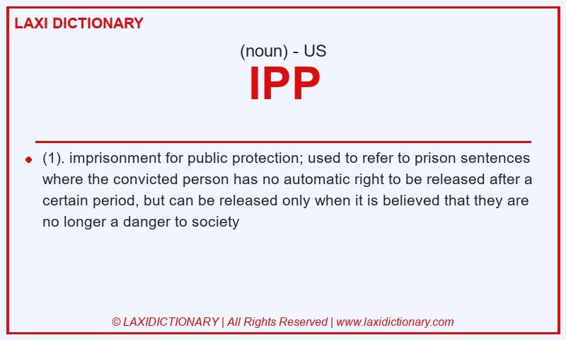 Definition IPP in American English