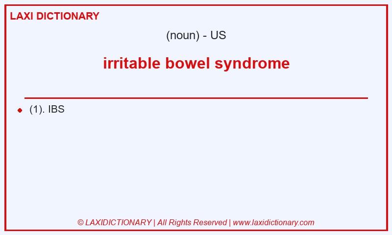 Definition irritable bowel syndrome in American English